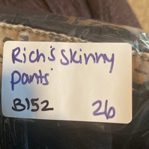 Rich and Skinny Ankle Slim Black Jeans Size 26 - Picture 6 of 6